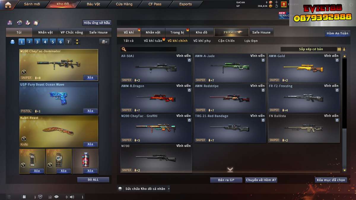 shop acc cf uy tin gia re